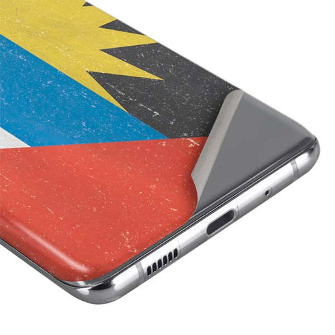 Antigua and Barbuda Flag Distressed Galaxy S20 Plus Skin